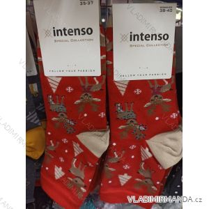 Ponožky veselé slabé vánoční dámské (35-37, 38-40) POLSKÁ MÓDA DPP21190