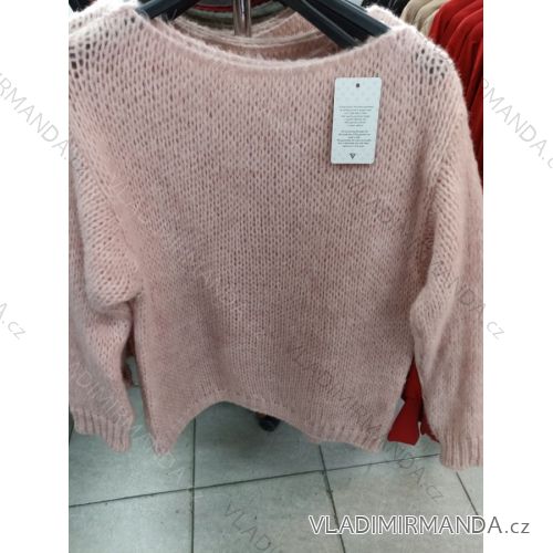 Women's Knitted Long Sleeve Sweater (S / M ONE SIZE) ITALIAN FASHION IM7213402