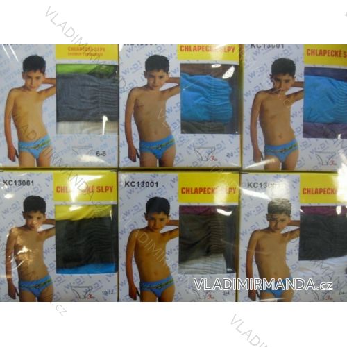 Slipy dětské a dorost chlapecké bavlněné (3-12 let) W.D. KC13001