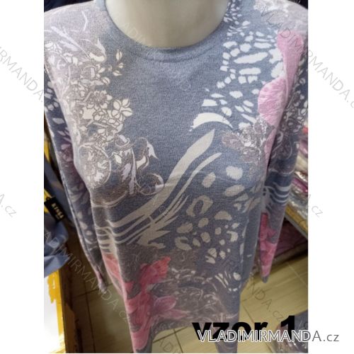 Tunika dlouhý rukáv dámská Kinga (L-XL) POLSKÁ MODA PME21016