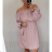 Women's Elegant Long Sleeve Dress (L / XL ONE SIZE) ITALIAN FASHION IM321561