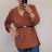 Women's long-sleeved shirt dress (2XL / 3XL ONE SIZE) ITALIAN FASHION IM321525 / DR 2XL/3XL red