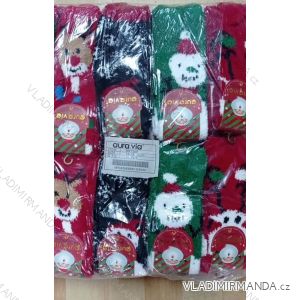 Ponožky plyšové teplé vánoční dámské (35-41) AURA.VIA AURA21NB1359