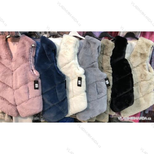 Damen Pelzweste (EINZEL-GRÖSSE) TURKISH FASHION TM11919310