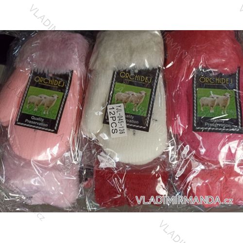 Handschuhe warme Fäustlinge für Kinder (4-9 JAHRE) POLISH FASHION PV321045-136