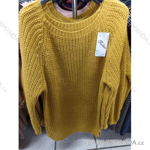 Damen-Langarmpullover (uni L / XL) ITALIAN MODA IM7191009