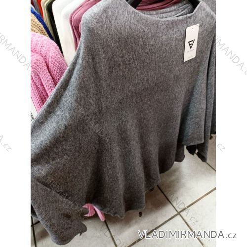Pullover Pullover dünne Feder Langarm Damen (uni sl) MY STYLE IMS8275
