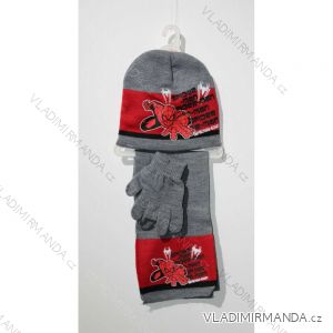 Set čiapky, šál, rukavice spiderman detský chlapčenský (52-54cm) SETINO HU4000