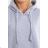 Gray insulated sweatshirt with side slits