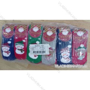 Ponožky vánoční kojenecké dívčí a chlapecké (0-12,12-24 měsíců) AURA.VIA AURA21SBB5512