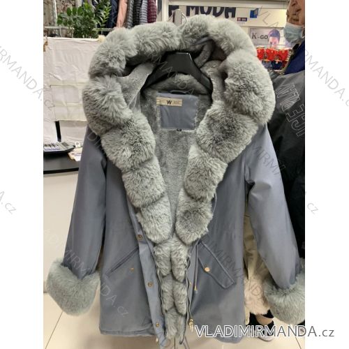 Bunda/Kabát parka zimná dámska (S-2XL) POLSKÁ MÓDA HKW21C0112