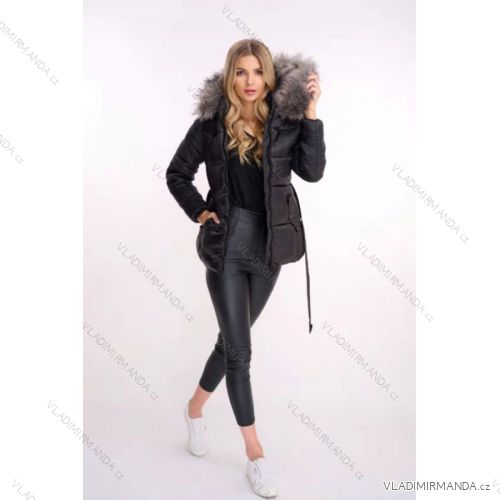 Bunda zimná dámska (S-2XL) POĽSKÁ MÓDA HKW21C097