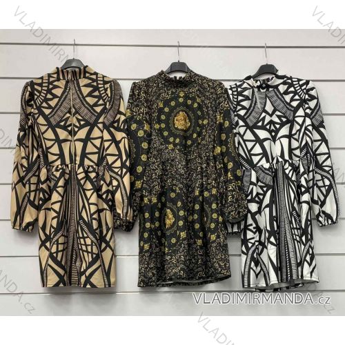 Damen Langarmkleid (S / M ONE SIZE) ITALIAN FASHION imwa216700