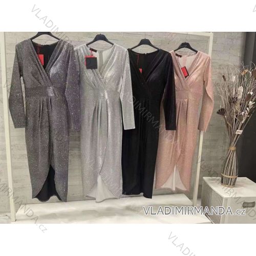 Kleid mit 3/4 Ärmeltasche für Damen (uni sl) ITALIAN Fashion IM3181746