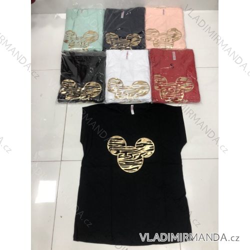 Tričko krátký rukáv dámské nadrozměr (2XL-4XL) TURECKÁ MÓDA TMWG21G126625