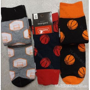 Ponožky veselé pánské basket (42-46) POLSKÁ MÓDA DPP21263