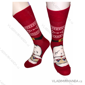 Ponožky vánoční veselé slabé dámské pánské chlapecké (36-40, 41-43, 44-46) POLSKÁ MÓDA DPP21089