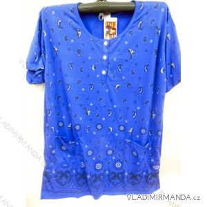 Maxi tričko krátký rukáv dámské nadrozměrné s kapsami (l-5xl) YN.LOT 744