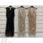 Šaty elegantné bez rukávov dámske (S/M ONE SIZE) TALIANSKA MÓDA IMWY21902