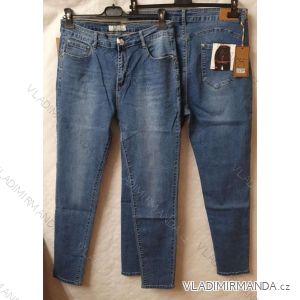 Rifle jeans dlhé dámske nadrozměr (42-50) JEANS BSJ21S5546/DR