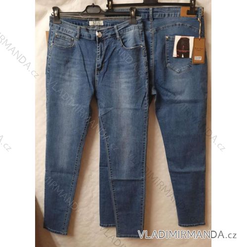 Rifle jeans dlhé dámske nadrozměr (42-50) JEANS BSJ21S5546/DR 42 <p>modrá</p>