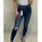 Kalhoty rifle jeans dlouhé push up dámské (XS-XL) M.SARA MA620S3977G-2/DR S modrá