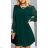 Šaty elegantný dlhý rukáv dámske (S/M ONE SIZE) TALIANSKA MÓDA IMWA218174