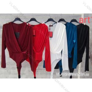 Body elegantní dlouhý rukáv dámské (S/M ONE SIZE) ITALSKÁ MÓDA IMWD218246