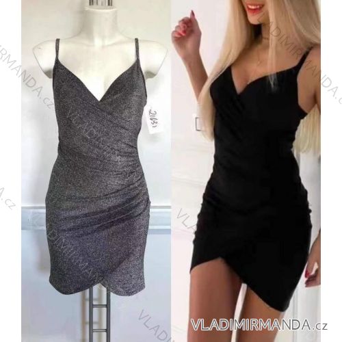 Kleid mit 3/4 Ärmeltasche für Damen (uni sl) ITALIAN Fashion IMWD20527