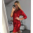 Šaty elegantní dlouhý rukáv dámské (S/M ONE SIZE) ITALSKÁ MÓDA IMM211535