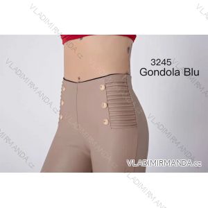 Kalhoty koženkové dlouhé dámské (S-XL ITALSKÁ MÓDA IMM213245
