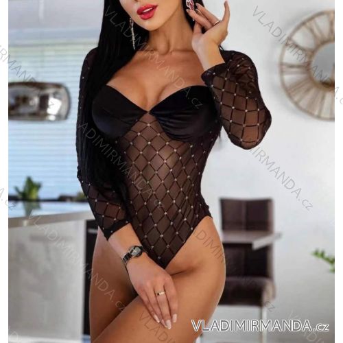Body dlouhý rukáv dámské (S/M ONE SIZE) ITALSKÁ MÓDA IMWE218391