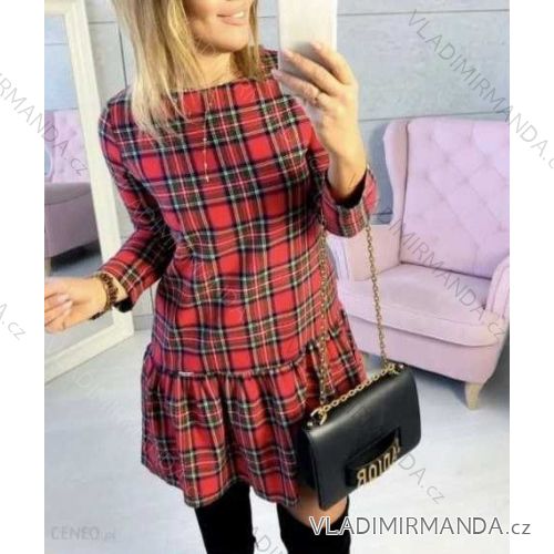 Summer long sleeve flowered women's dress (UNI S / L) ITALIAN FASHION IMK20150