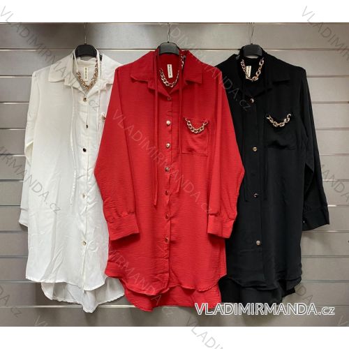 Buttoned Dress with Buttoned Ladies (uni s-m) ITALIAN FASHION IM2203948