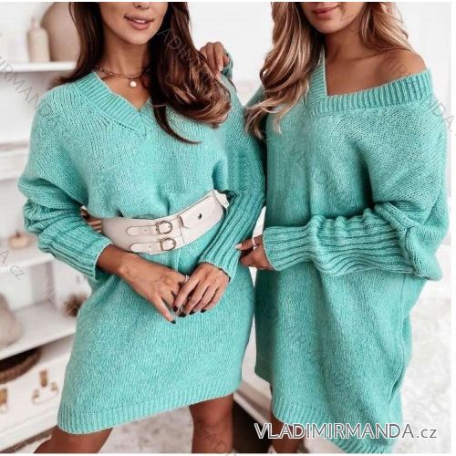 Kleid mit 3/4 Ärmeltasche für Damen (uni sl) ITALIAN Fashion IM3181746