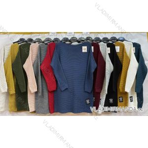 Šaty teplé dlouhý rukáv dámská (L/XL ONE SIZE) ITALSKá MóDA IM421MIA