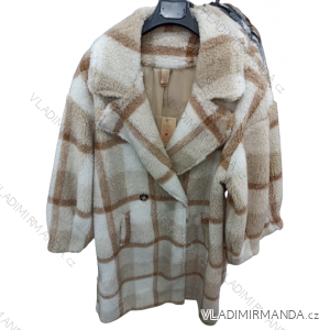 Kabát teddy dámský (S/M ONE SIZE) ITALSKÁ MÓDA IM721510