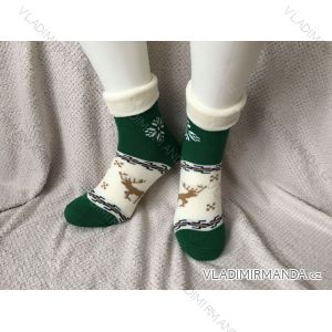 Ponožky vianočné teplé termo dámske (36-40) POLSKÁ MODA DPP22267