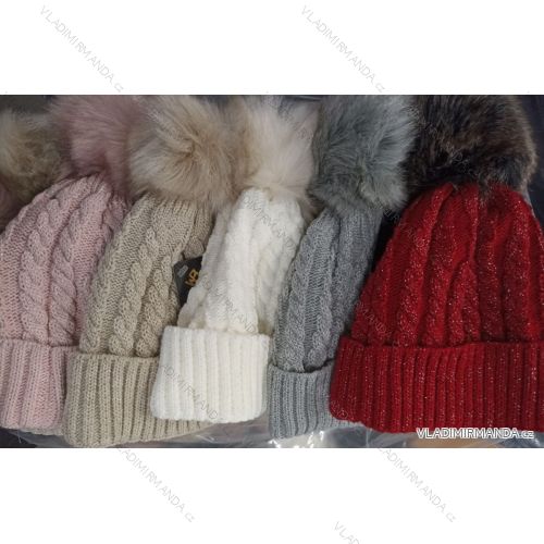 Winter hat with pompon women (ONE SIZE) WROBI PVB21104142