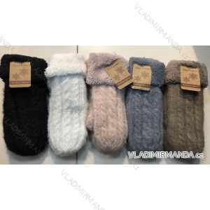 Rukavice zimní teplé pletené palčáky dámské (ONE SIZE) ORCHIDEJ ORC21110