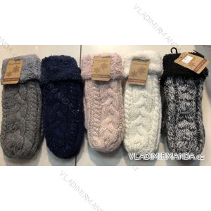 Rukavice zimní teplé pletené palčáky dámské (ONE SIZE) ORCHIDEJ ORC21120