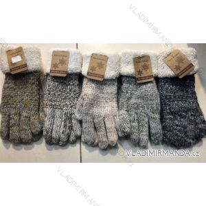 Rukavice zimní teplé pletené dámské (ONE SIZE) ORCHIDEJ ORC21124