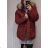 Kabát parka zimní dámská nadrozměr (3XL-7XL) POLSKÁ  MÓDA MTN21MHM-W557BIG