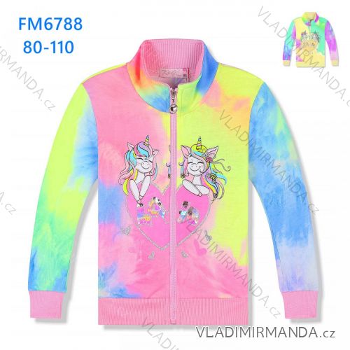 Mikina dětská kojenecká dívčí (80-110) KUGO FM6788