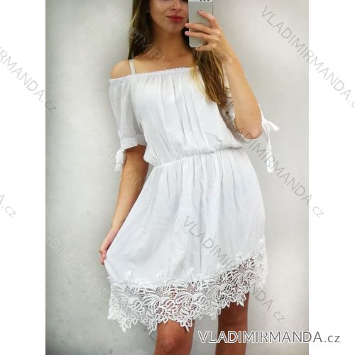 Summer Short Sleeve Dress Women (uni s / m) Italian Fashion IMC19524