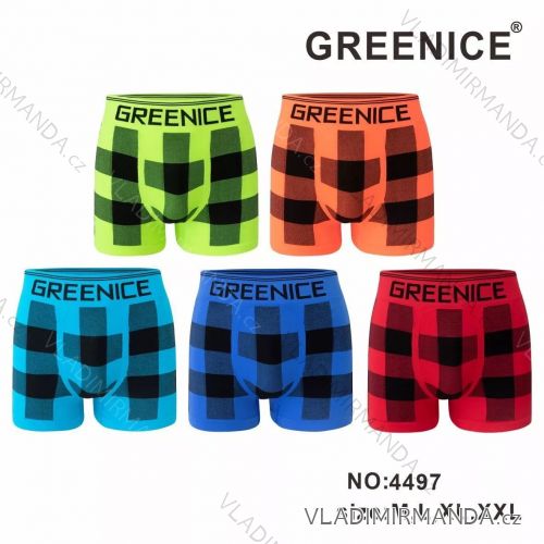 Boxerky bezešvé pánské (M-2XL) GREENICE GRE224497