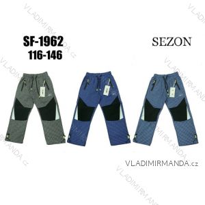 Nohavice outdoor tenké bavlnené detské dorast chlapčenské (116-146) SEZON SEZ22SF-1962