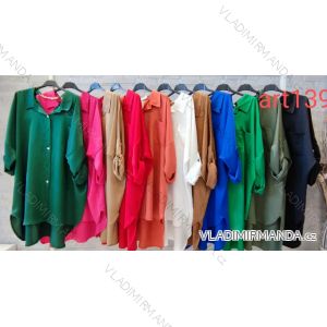 Košile oversize dlouhý rukáv dámské (2XL/3XL ONE SIZE) ITALSKÁ MÓDA IMWB22109