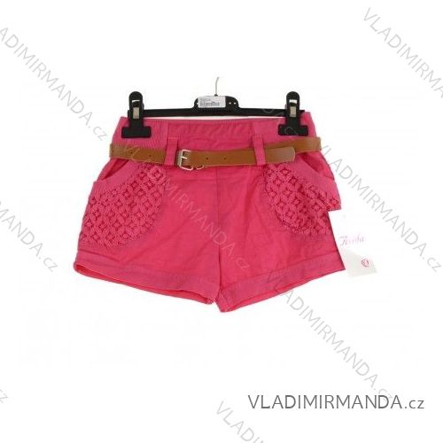 Shorts Shorts Kinder Teenager Mädchen (4-14 Jahre) ITALIENISCHE Mode 1-L726