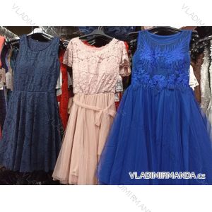 Šaty elegantné plesové bez rukávov čipkové dámske (S/M ONE SIZE) TALIANSKA MóDA IM922001